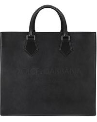 Dolce & Gabbana - Sac Cabas Edge À Logo Embossé - Lyst