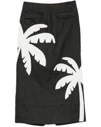 FARM Rio - Palm-Tree-Print Maxi Skirt - Lyst