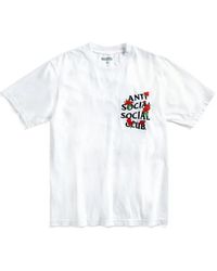 ANTI SOCIAL SOCIAL CLUB - Embroidered Rose Kkotch T-Shirt - Lyst