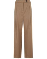 Eleventy - Pleated-Front Straight Trousers - Lyst