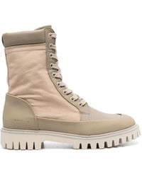 Tommy Hilfiger - Logo-Stamp Lace-Up Boots - Lyst