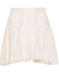 Isabel Marant - White Zia Silk Mini Skirt - Women's - Silk - Lyst
