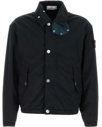 Stone Island - Bomberjacke Mit Logo-Patch - Lyst