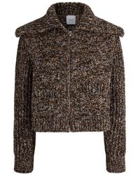 Patou - Ribbed-Knit Zipped Jacket - Lyst