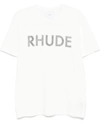 Rhude - T-Shirt Con Logo - Lyst