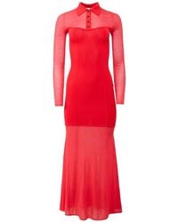 Fleur du Mal - Kate Button Maxi Dress - Lyst