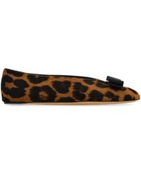 Ferragamo - Leather Flat Shoes - Lyst