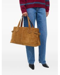 STAUD - Piper Suede Tote Bag - Lyst