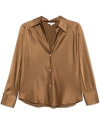 Vince - Satin shirt - Lyst