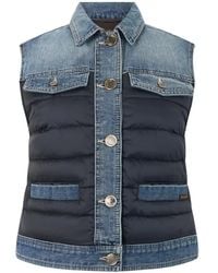 Moorer - Quilted Panelled Gilet - Lyst