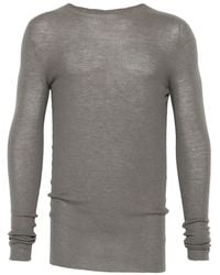 Rick Owens - Pull Côtelé À Encolure Ronde - Lyst