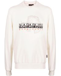 Napapijri - Graphic-print Cotton Sweatshirt - Lyst