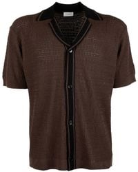 Paolo Pecora - Open-Knit Button-Up Shirt - Lyst