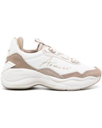 Emporio Armani - Logo-lettering Chunky Sneakers - Lyst