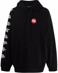 Raf Simons - Oversized Patch-Embellished Hoodie - Lyst