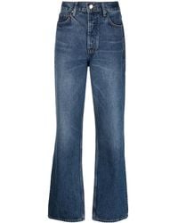 Anine Bing - Olsen High-Rise Straight-Leg Jeans - Lyst