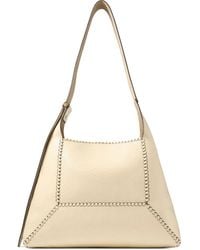 Jimmy Choo - Mittelgroße Diamond Schultertasche Aus Leder - Lyst