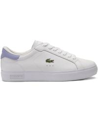 Lacoste - Powercourt Crocodile-Embroidered Sneakers - Lyst