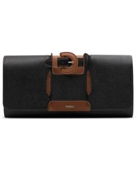 PERRIN Paris - La Parisienne Buckled Leather Clutch Bag - Lyst