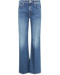 Mother - Logo-Patch Jeans - Lyst