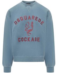 DSquared² - Sweatshirt Mit Rundhalsausschnitt - Lyst