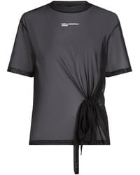 KARL LAGERFELD - Logo T-Shirt - Lyst