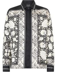 Roberto Cavalli - Floral-Print Silk Shirt - Lyst
