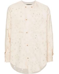 ANDERSSON BELL - Floral-jacquard Long-sleeve Shirt - Lyst