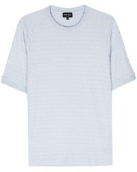 Giorgio Armani - Camiseta con costuras chevron - Lyst