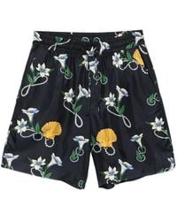 Drole de Monsieur - Floral-Printed Shorts - Lyst