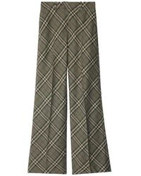 Burberry - Pantaloni Con Motivo Vintage Check - Lyst