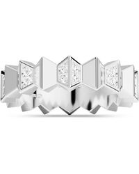 Apm Monaco - Up And Down Crystal-Embellished Ring - Lyst