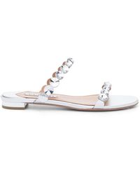Aquazzura - Maxi Tequila Crystal-embellished Sandals - Lyst