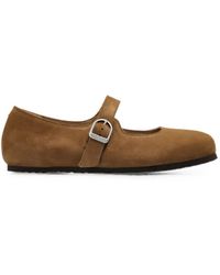 Birkenstock - Santa Clarita Buckle-Strap Ballet Flats - Lyst