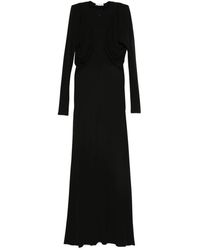Stella McCartney - Draped-Detail Maxi Dress - Lyst