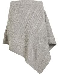 STAUD - Cable Knit Skirt - Lyst