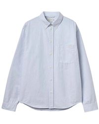 Merz B. Schwanen - Striped Button-Down Shirt - Lyst