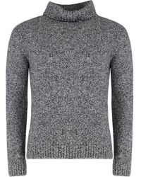 Moorer - Melierter Rollkragenpullover - Lyst
