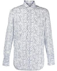 Barba Napoli - Floral-Print Long-Sleeve Shirt - Lyst