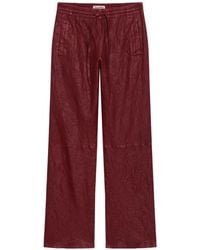 Zadig & Voltaire - Pocha Crinkled Leather Pants - Lyst