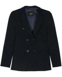 Seventy - Double-Breasted Knitted Blazer - Lyst