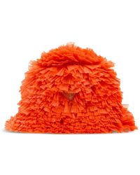 Prada - Hut Mit Logo-Schild - Lyst