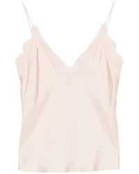 Rohe - Lace-Trim Silk Top - Lyst