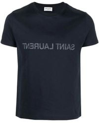 Saint Laurent - Logo T-Shirt - Lyst