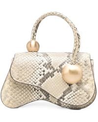Cult Gaia - Mini Kazia Snake-Effect Leather Tote Bag - Lyst