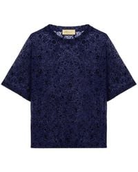 Momoní - Iora Bis Floral-Flocked T-Shirt - Lyst