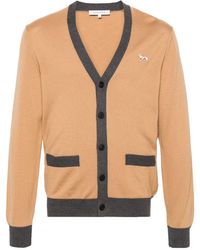 Maison Kitsuné - Wollen Vest Met Vossenpatch - Lyst
