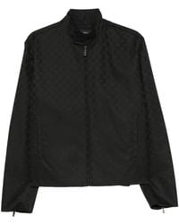 Gucci - Gg-Monogram Zip-Up Jacket - Lyst