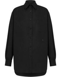 Moschino - Logo-Embroidered Shirt - Lyst