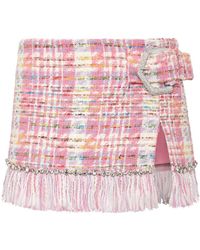Philipp Plein - Tweed Mini Skirt - Lyst